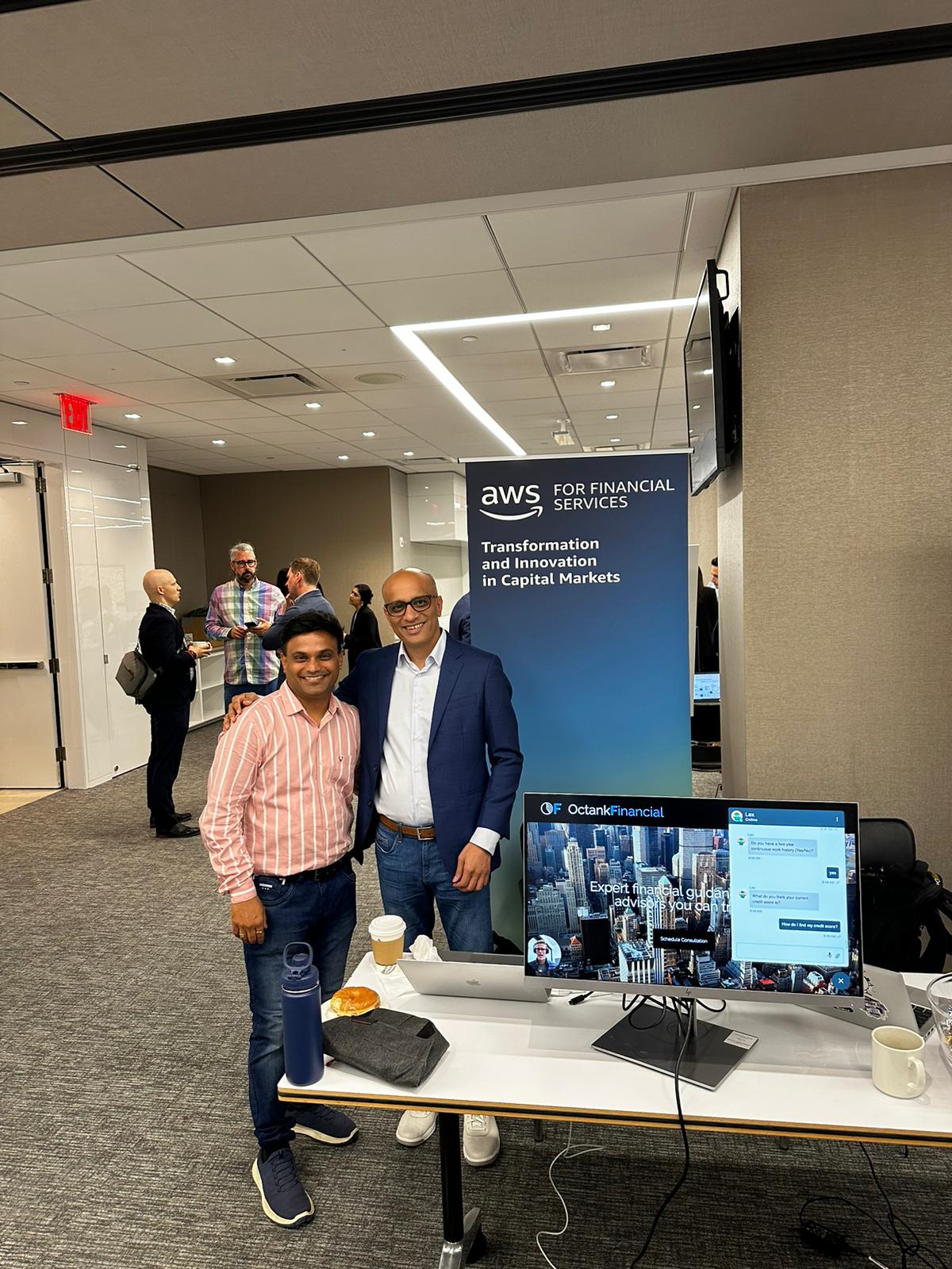 Rupesh at AWS Financial Services Event